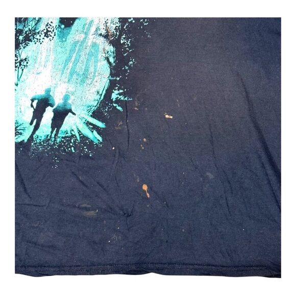 The X-Files Fox Mulder Dana Scully Aliens Space Ship Beam Shirt Black XXXL READ - Picture 3 of 8